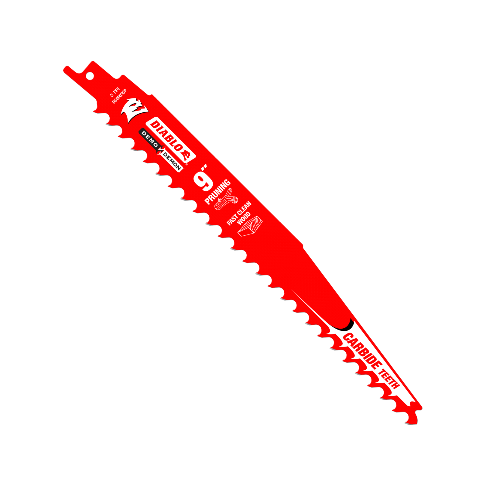 Diablo 9" Carbide Reciprocating Saw Blade for Pruning and Clean Wood