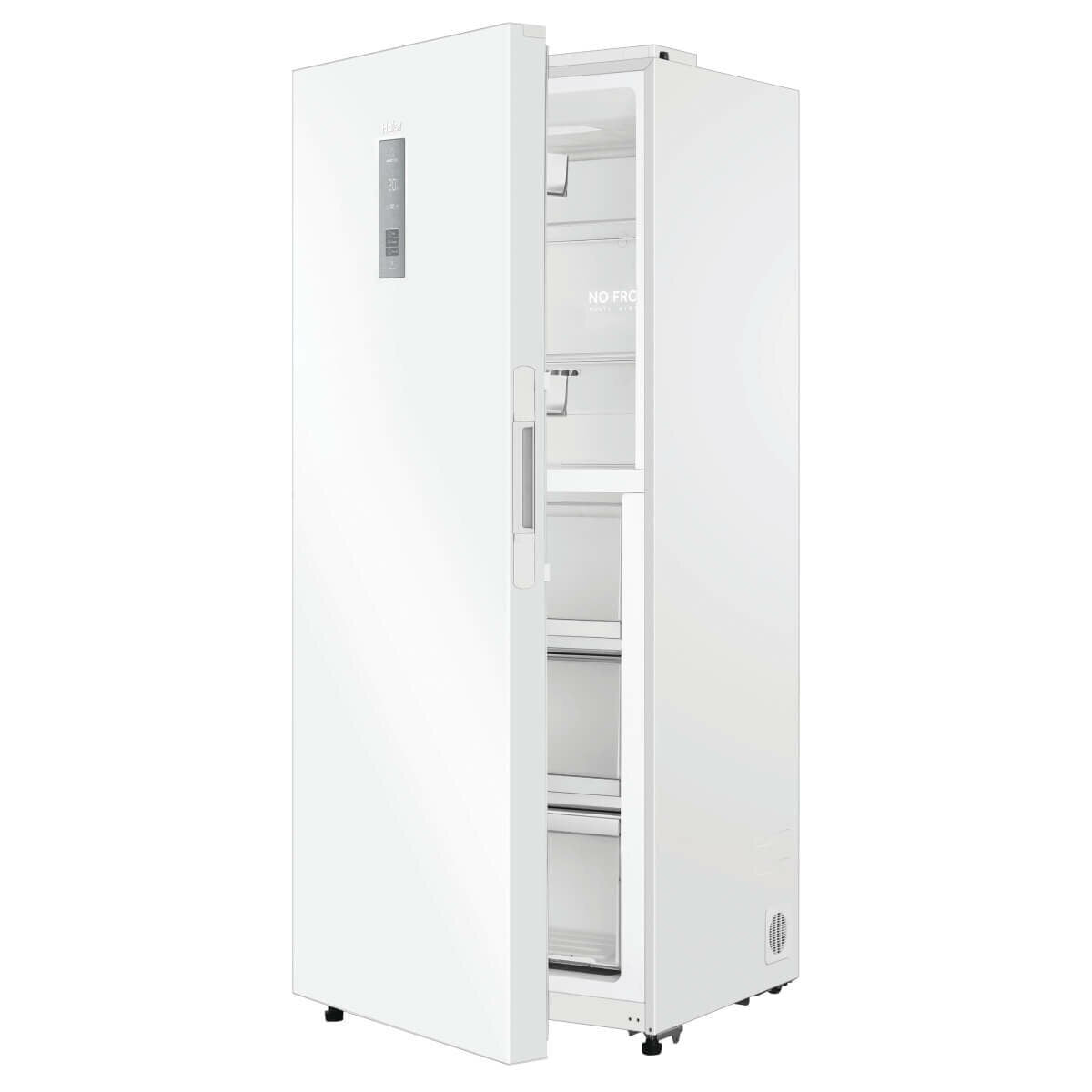 Haier 386L Upright Frost Free Freezer - White, Fingerprint Resistant, Twist Ice Maker, Super Freeze - HVF430VW