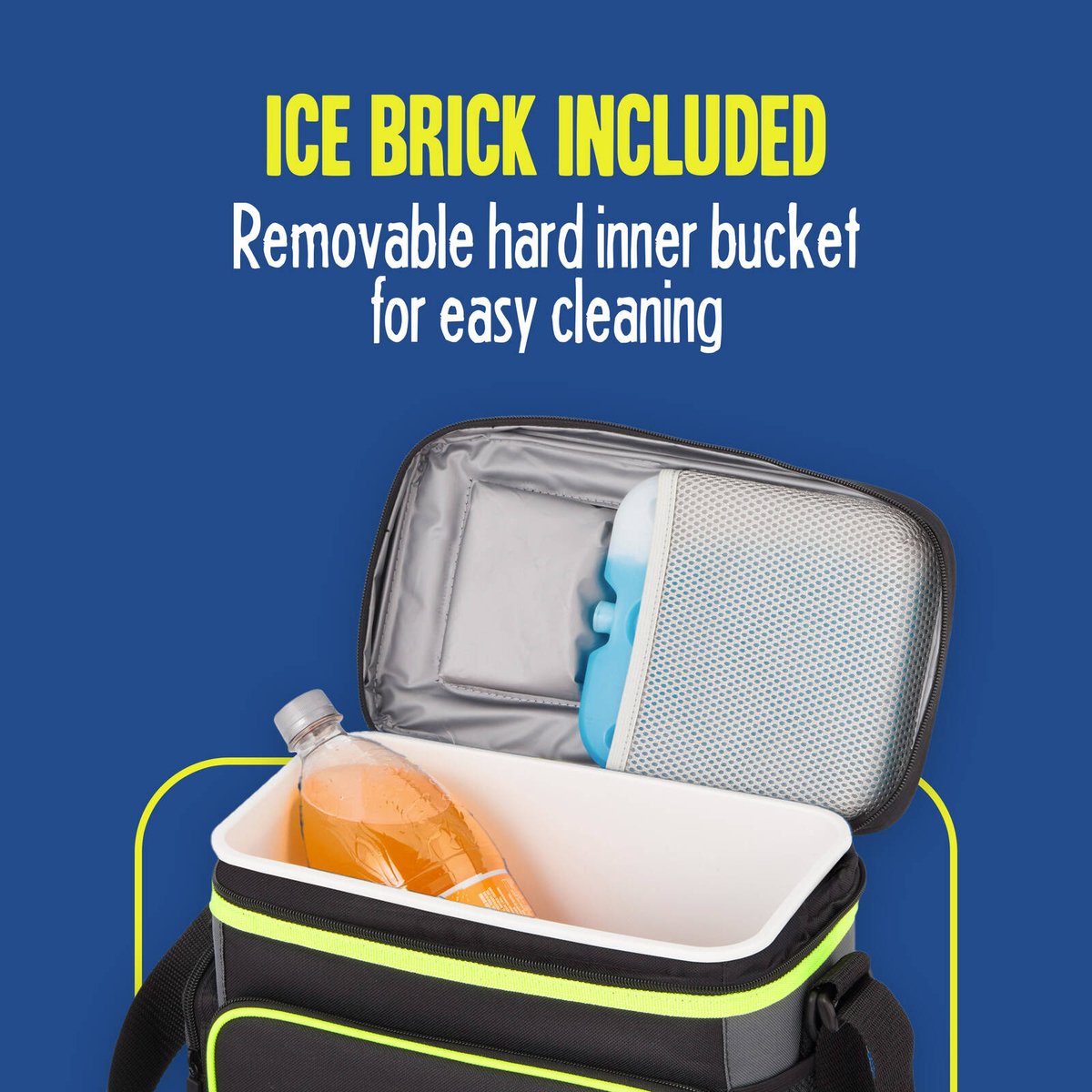 Esky 16 Can Hybrid Cooler, Insulated with Removable Ice Brick