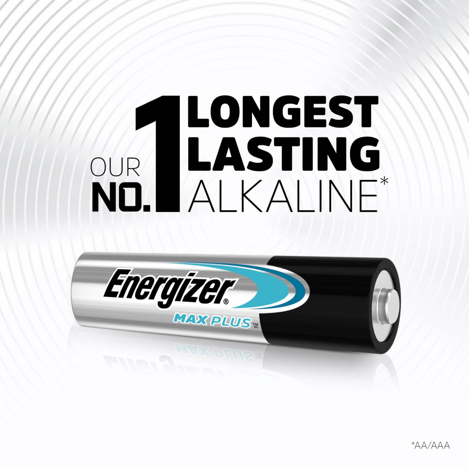 Energizer Max Plus AAA Alkaline Batteries 1.5V Long Lasting 12 Pack
