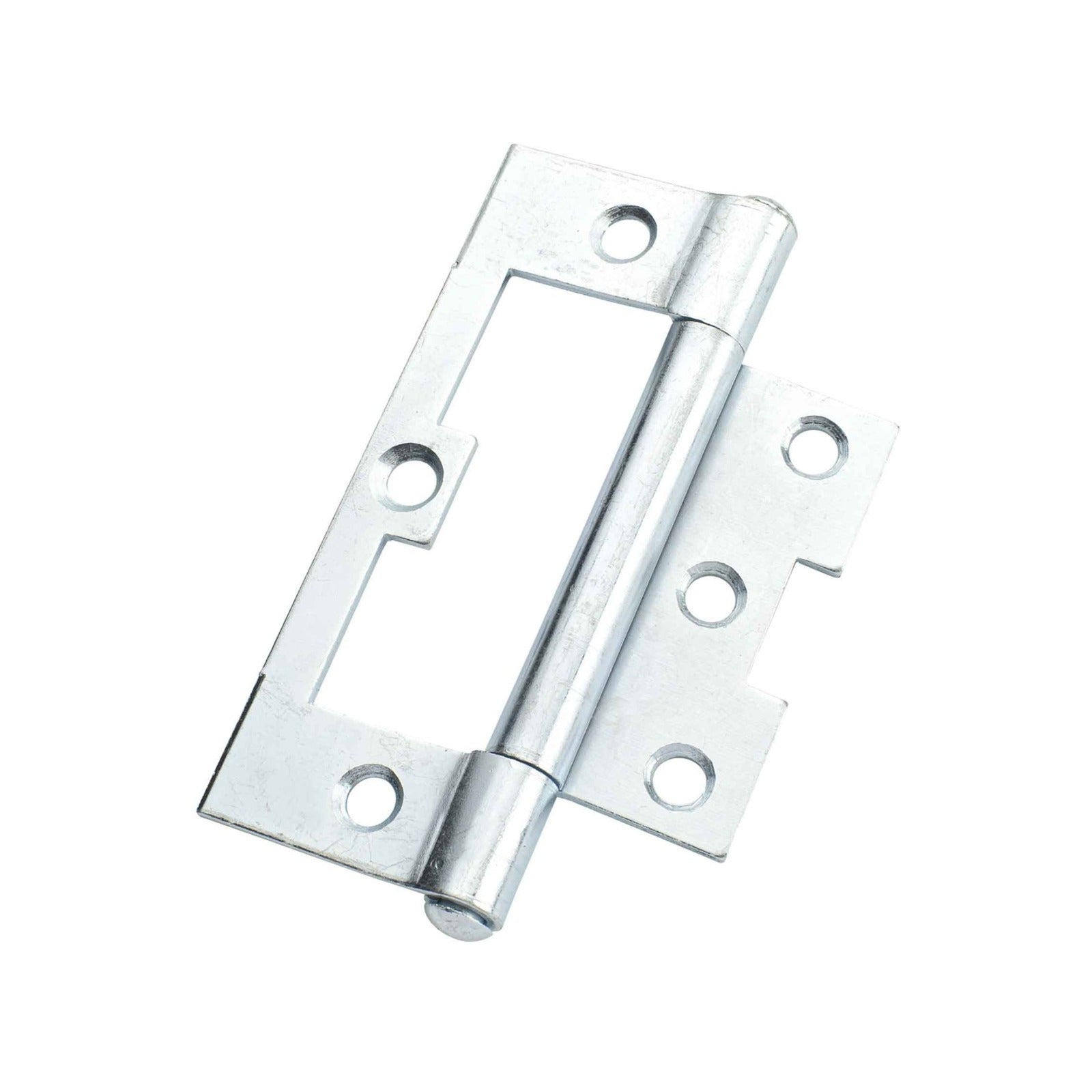 Lane 100 x 65 x 2mm Zinc Plated Fixed Pin Non-Mortise Hinge - 2 Pack