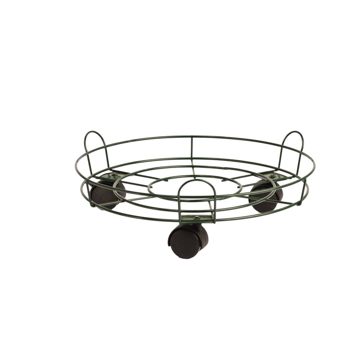 Eden 33cm Round Pot Plant Trolley with Rails, 35kg Capacity, Indoor & Outdoor