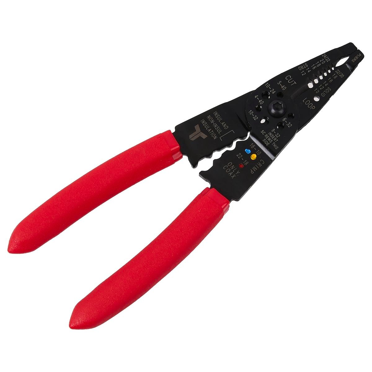 Trojan Wire Stripper - 80mm x 15mm x 250mm - Insulated Crimper - SuperSaverAU - view 1