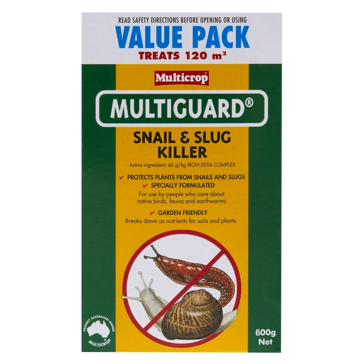 Multicrop Snail and Slug Killer - 600g - Carton Box - Garden Friendly - SuperSaverAU - view 1
