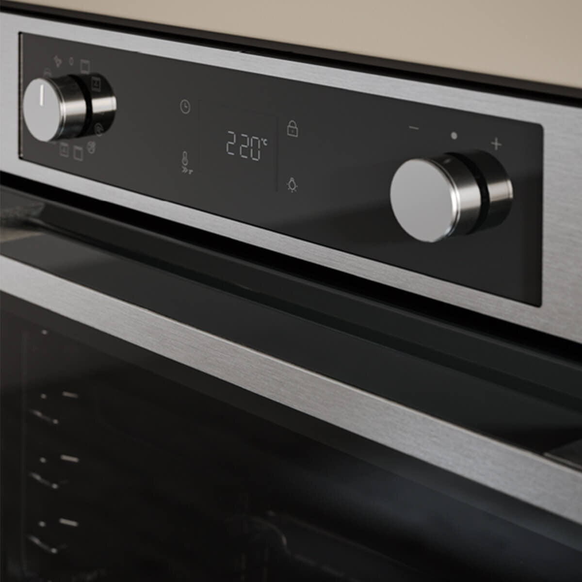 Haier 60cm 500 Series Pyrolytic Oven - 78L, 12 Functions, Air Fry, Steam Assist, Steel - HWO60S12EPX5