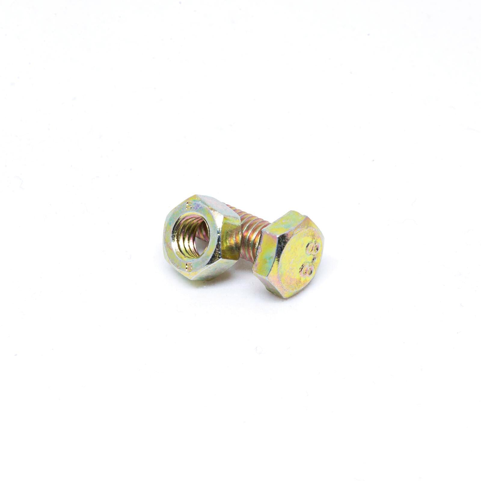 Pinnacle 12 x 30mm Yellow Zinc Hi-Tensile Hex Bolt and Nut - 4 Pack