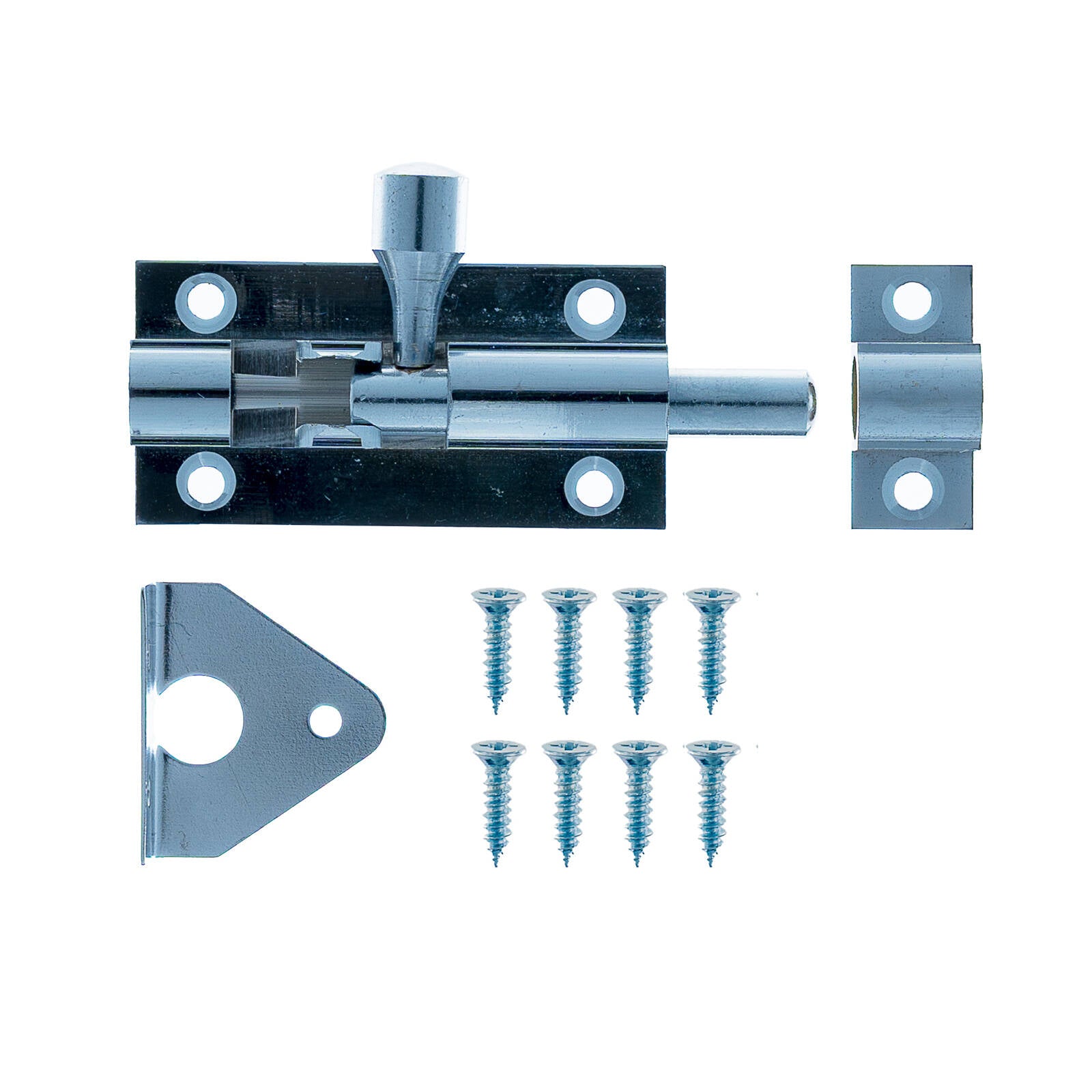 Taskmaster 50mm Chrome Plated Solid Brass Barrel Bolt