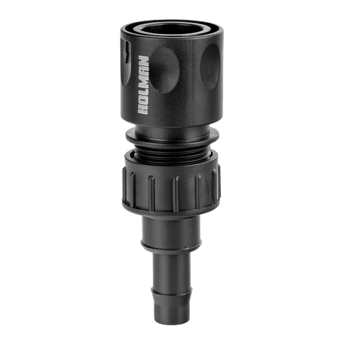 Holman 13 x 12mm Barbed Snap On Connector, Polyethylene, Poly Tube to Hose