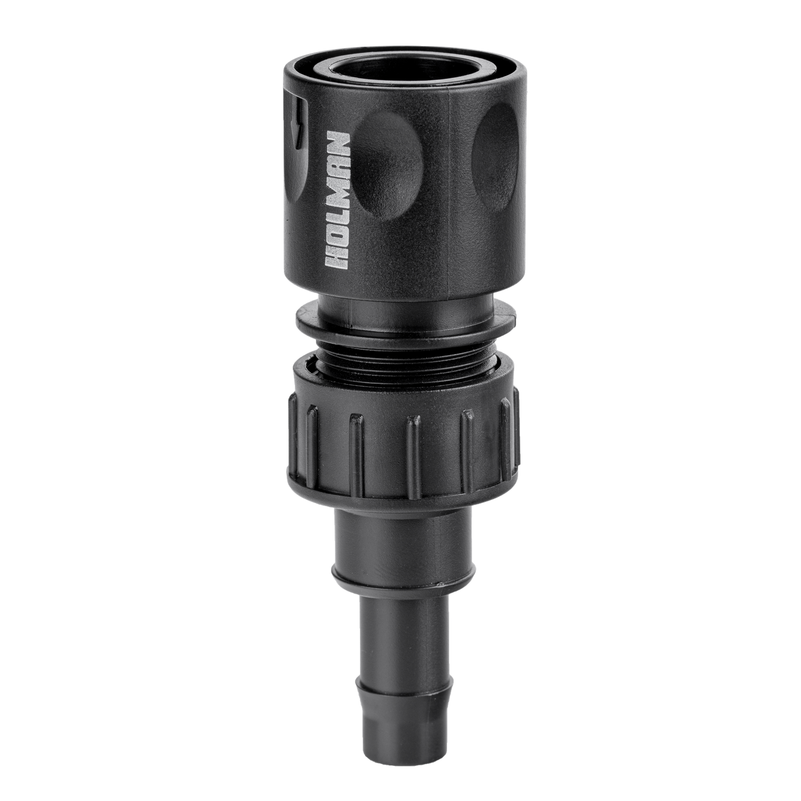 Holman 13 x 12mm Barbed Snap On Connector, Polyethylene, Poly Tube to Hose