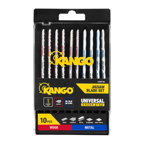 Kango 10 Piece All Purpose Jigsaw Blade Set - Timber & Metal