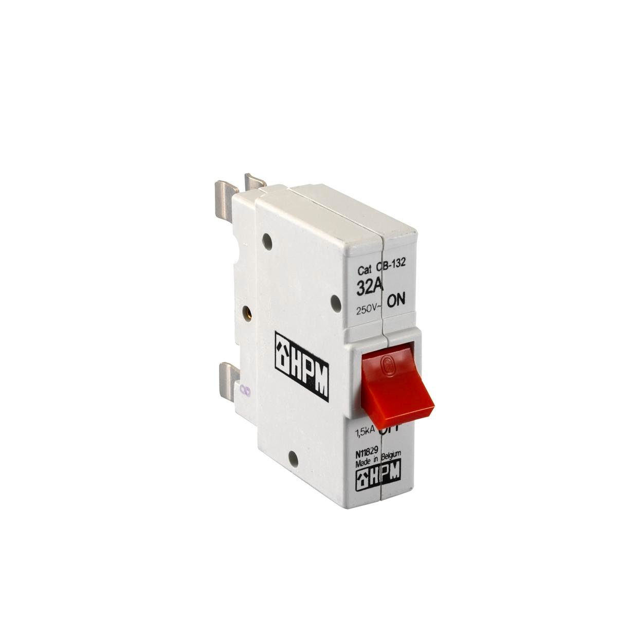 HPM 32A Plug-In Circuit Breaker, Single Pole Red