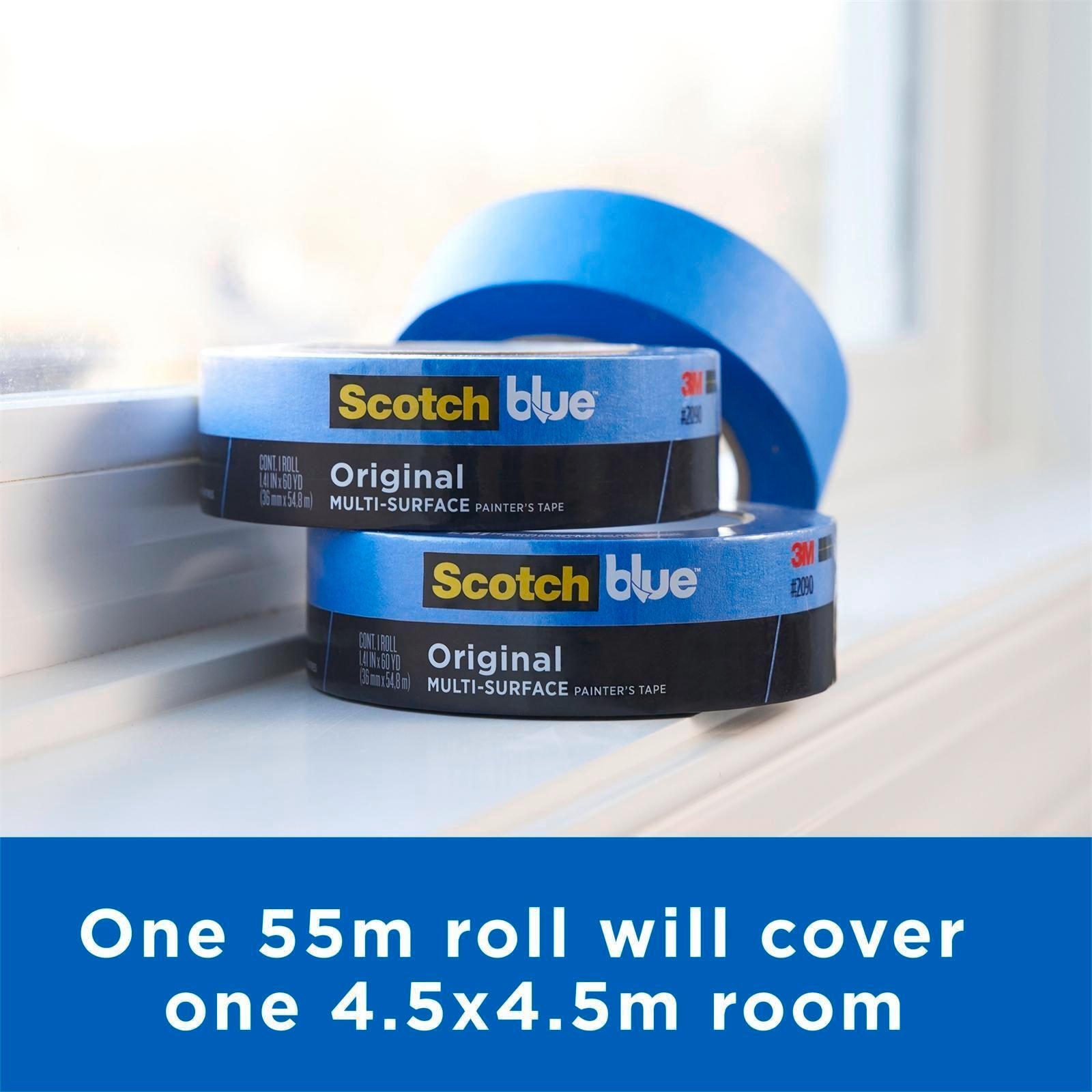 ScotchBlue Original Multi-Surface Painter's Masking Tape 24mm x 54.8m Blue UV Resistant
