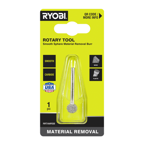 Ryobi Smooth Sphere Material Removal Burr for Rotary Tools