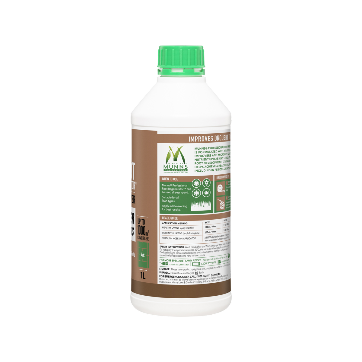 Munns Professional 1L Root Regenerator Liquid Soil Improver Concentrate