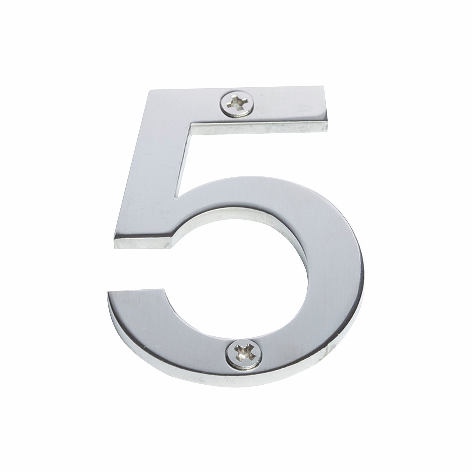 Sandleford 60mm Brushed Stainless Steel House Number 5 - Weather Resistant