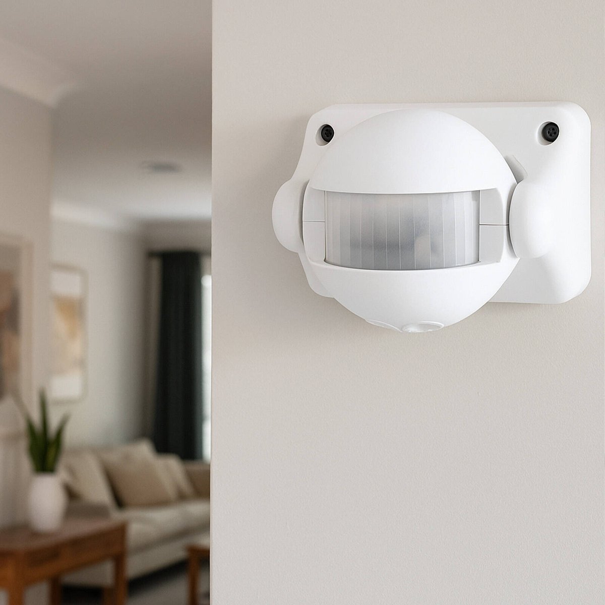 Arlec Andreas Compact Movement Activated Sensor Security Light MAL344, PIR, White