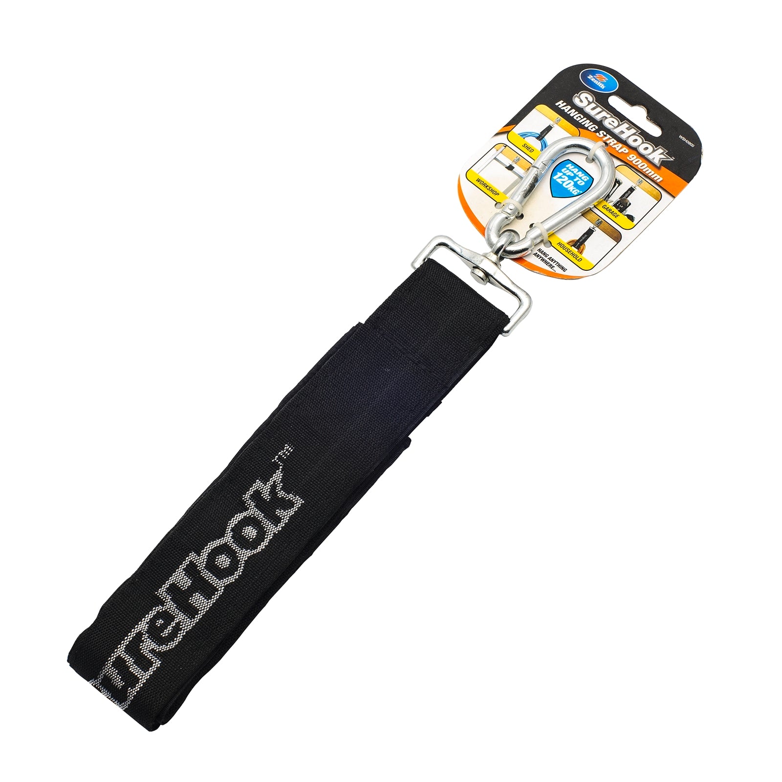 Zenith 900mm 120kg Zinc Plated SureHook Hanging Strap