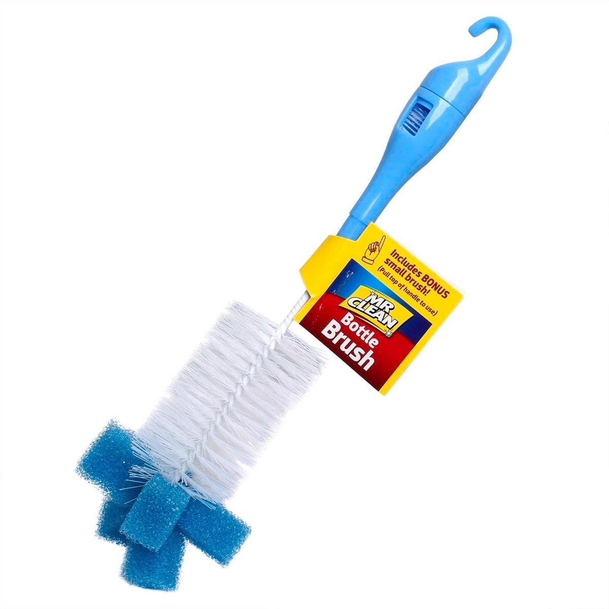 Mr Clean Bottle Brush - 290mm - Sponge Scourer - Deep Cleaning - SuperSaverAU - view 1