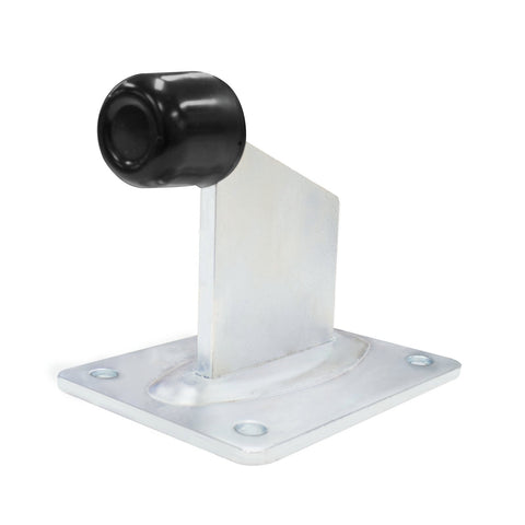 Richmond 80mm Gate Stopper - Zinc Plated, Bolt-Down Over-Swing Stop