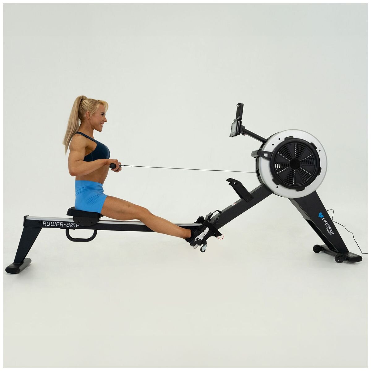 Lifespan Fitness air and magnetic commercial rowing machine - 16 resistance levels - foldaway - LFRW-ROWER801F