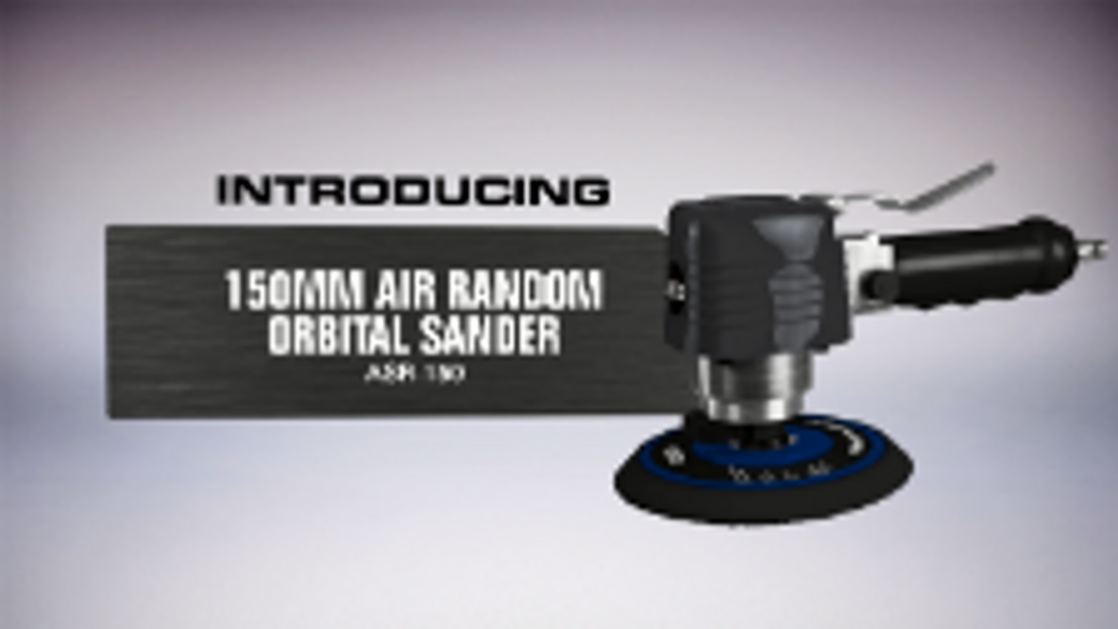 Ozito 150mm Random Orbital Air Sander ASR-150, Hook-and-Loop, Diecast Body