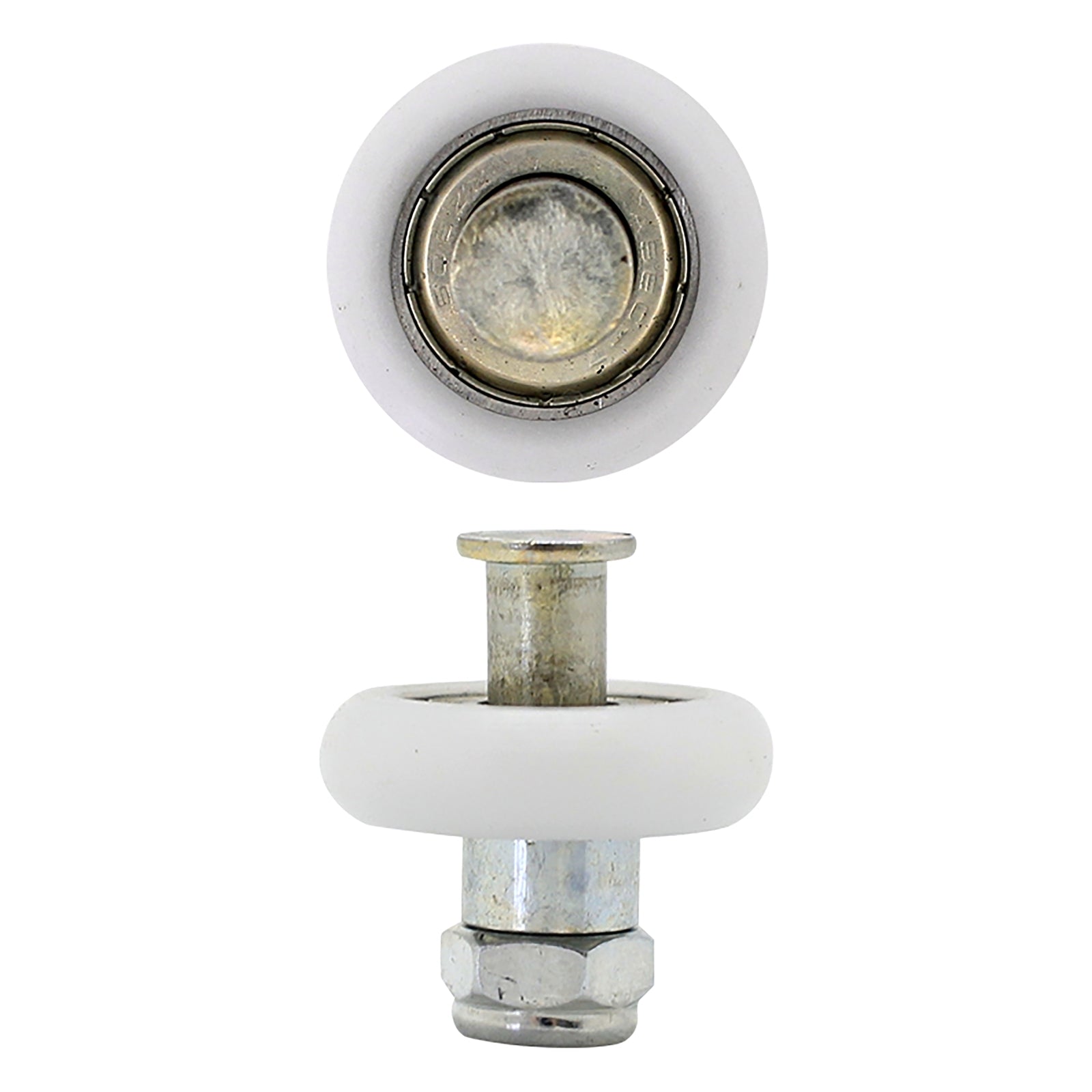 Cowdroy Centurion 100mm Steel and Nylon Sliding Door Wheel With Nut and Axle - 2 Pack