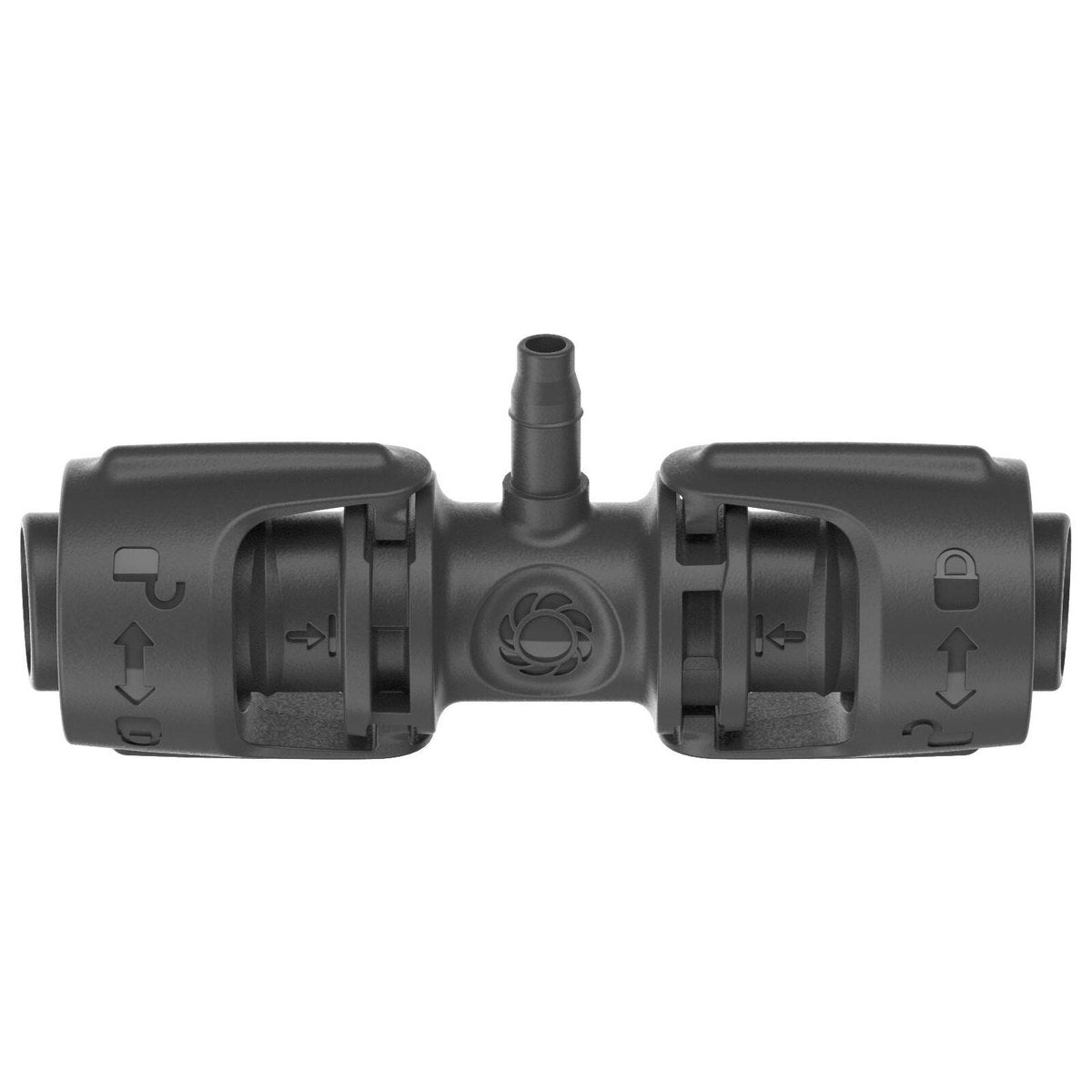GARDENA 13mm to 4.6mm Micro Irrigation T-Joint in Black High-Impact Plastic, 5 Pack