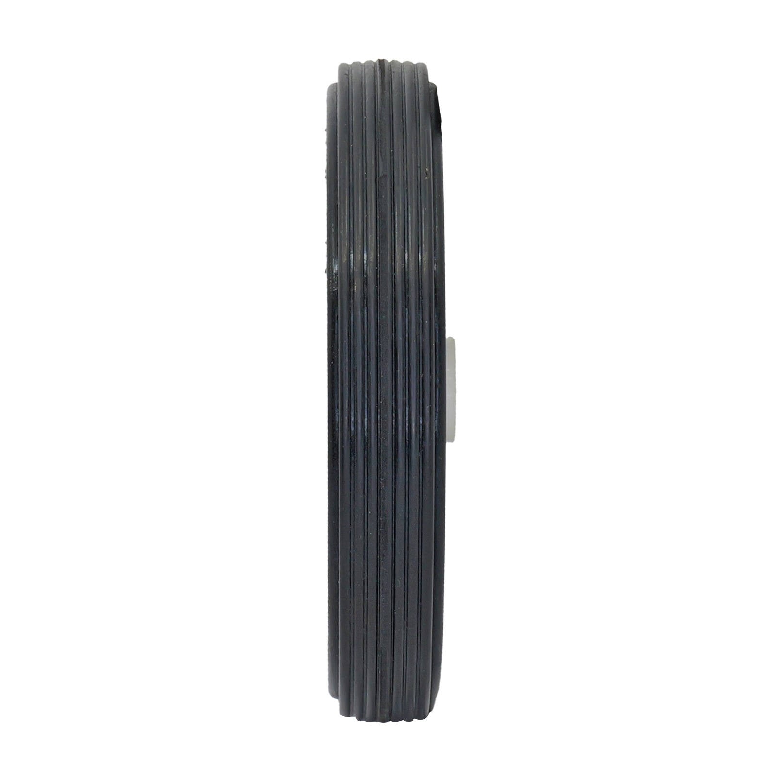 Move It 100mm White Plastic Centre Wheel with Rubber Tyre, Solid, 30kg Load