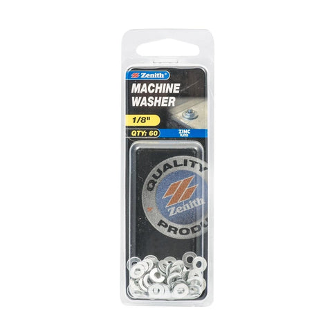 Zenith Machine Washer - 1/8 - 60 Pack - Zinc Plated - Load Distribution - SuperSaverAU - view 1