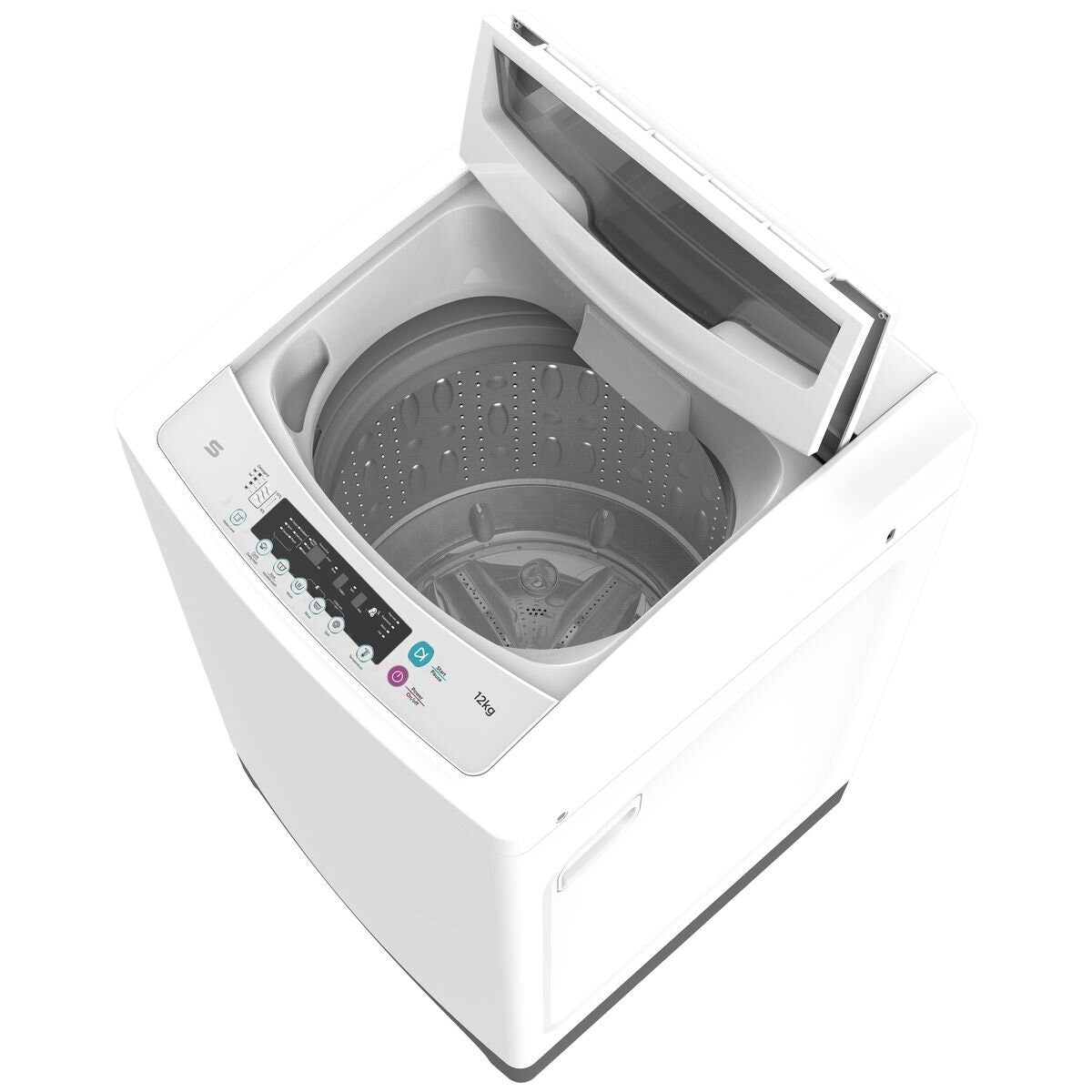 Seiki 12kg Top Load Washing Machine - White, Direct Drive Motor, Auto Load Sensing - SC-1200AU7TLW
