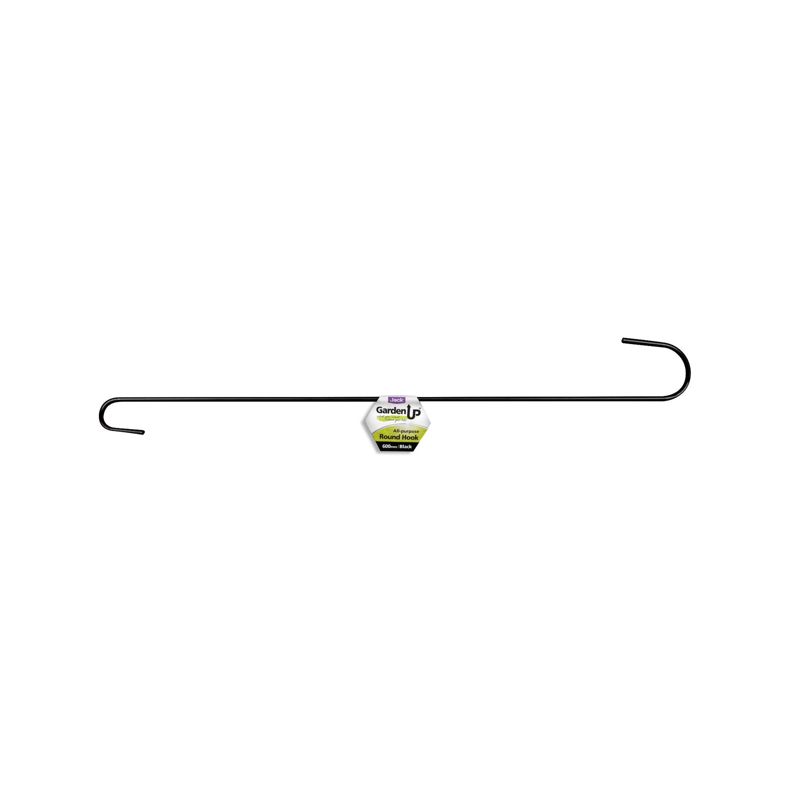 Jack 600mm Black Round All Purpose Hanging Basket Hook
