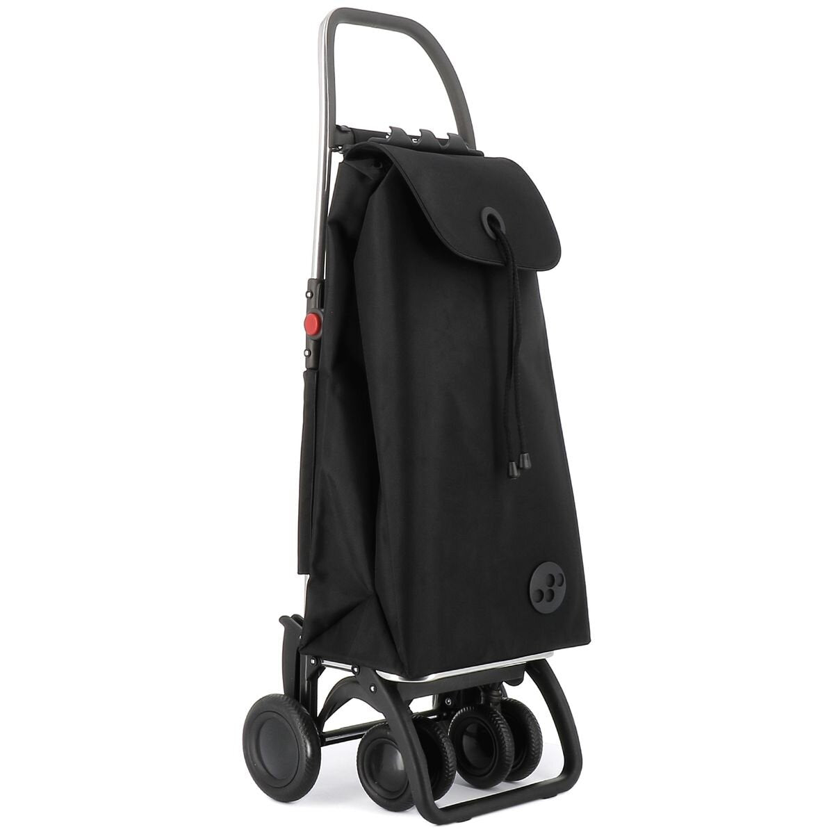 Rolser I-Max 4-Wheel Folding Trolley - Multifunctional Hook, Zippered Rear Pocket, Black - R-IMX306-1023