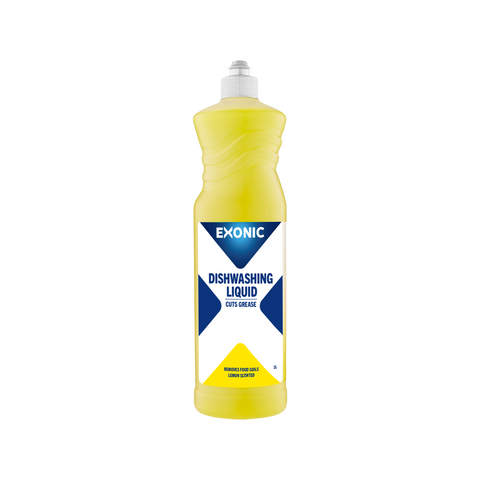 Exonic Dishwashing Liquid - 1L - Tough on Grease - Lemon Fragrance - SuperSaverAU - view 1