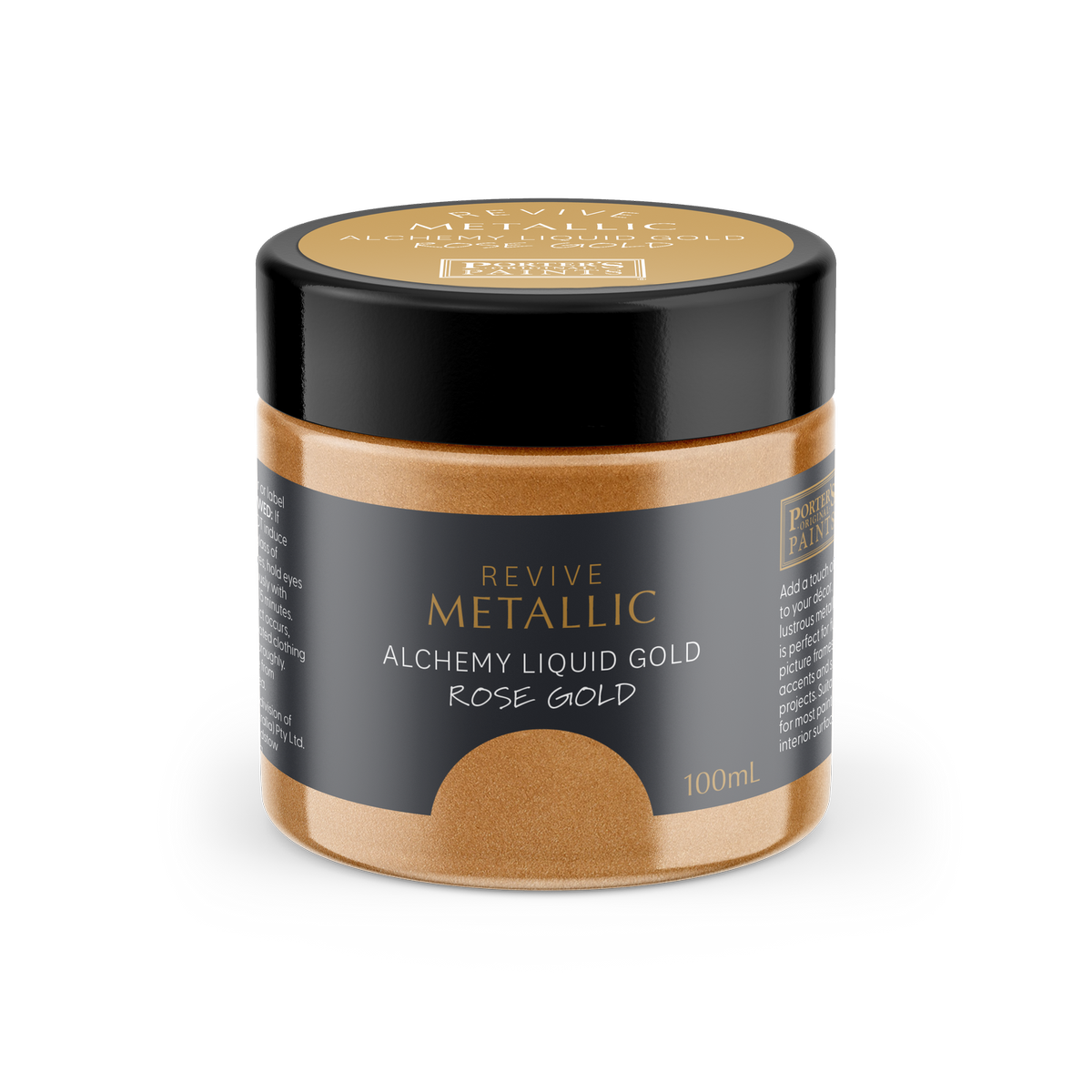 Porter's Paints 100ml Metallic Rose Gold Furniture Paint