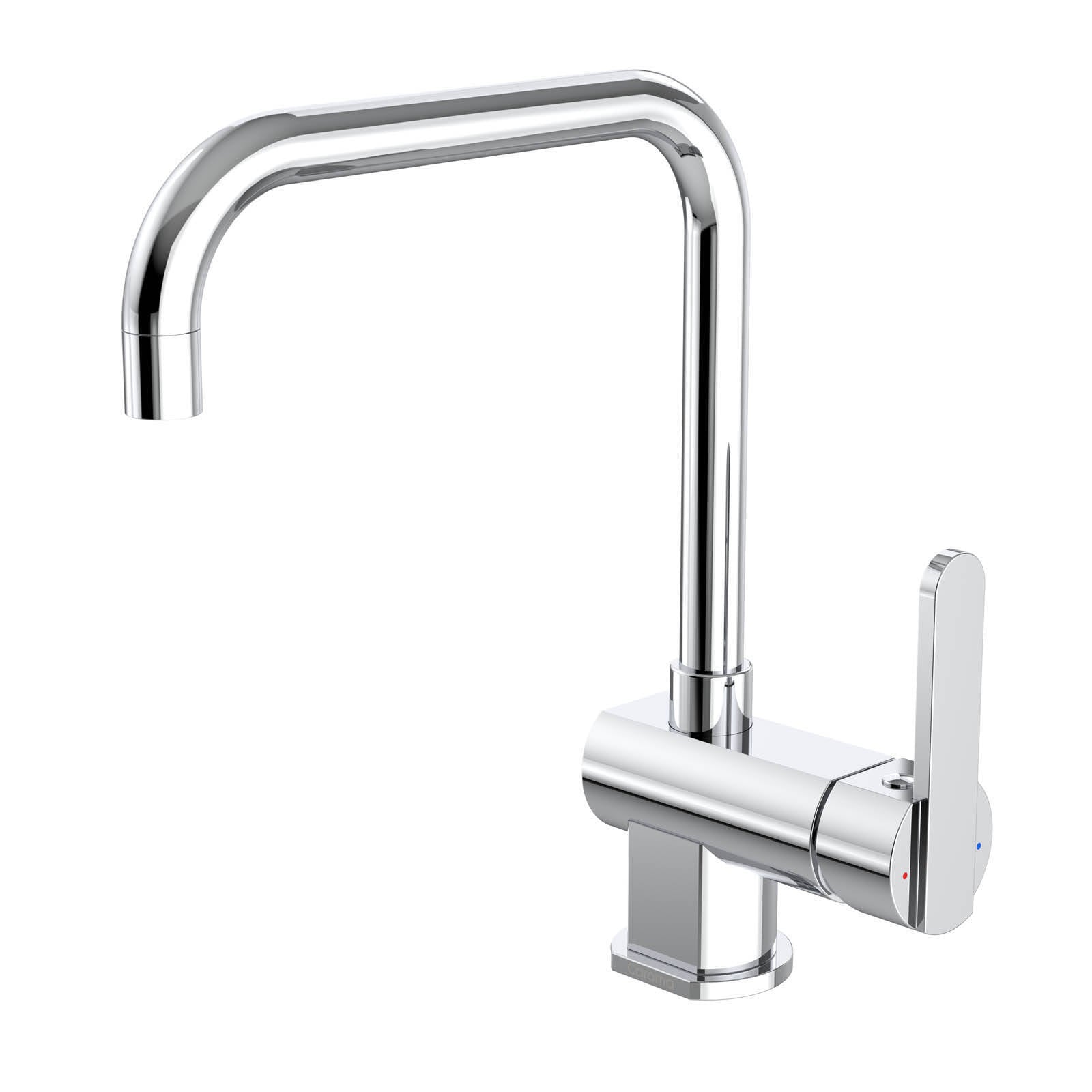 Caroma Saracom Swivel Sink Mixer Tap, Lead Free Brass, Polished Chrome, 4 Star WELS 7.5L/min