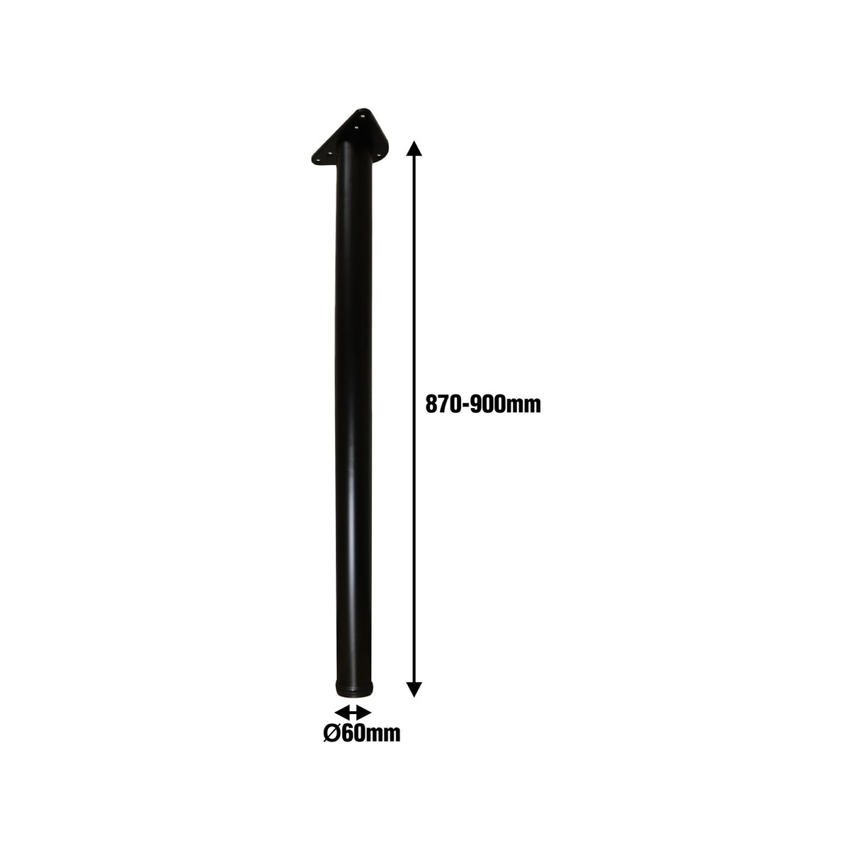 Adoored Breakfast Bar Leg - 60 x 870mm - Steel - Modern Design - SuperSaverAU - view 3
