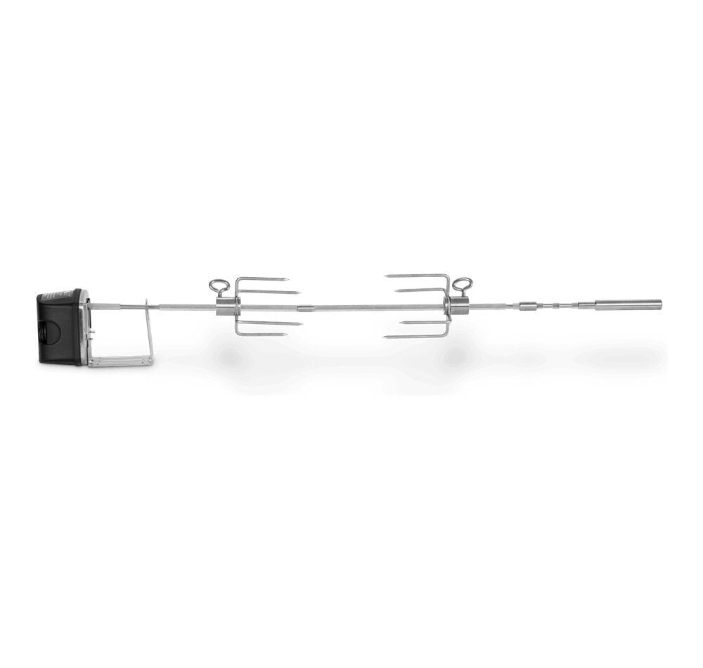 Weber Spirit II rotisserie - stainless steel, heavy duty electric motor, meat forks - black and silver - 8518