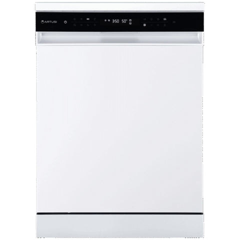 Artusi 60cm Freestanding Dishwasher 15 Place Settings - White, 8 Programs, Touch Controls - ADW5009W
