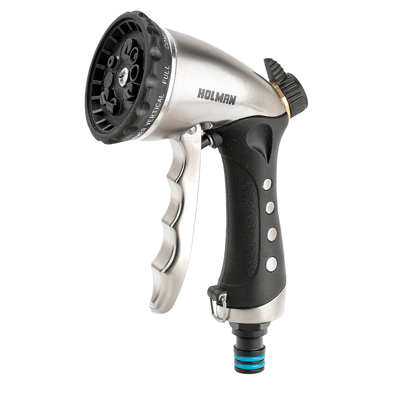 Holman 12mm Platinum Multi Function Spray Gun 10 Pattern 800kPa Black Silver