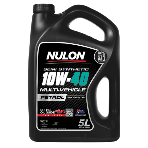 Nulon Semi Synthetic 10W-40 Multi-Vehicle Engine Oil 5L Petrol & Diesel