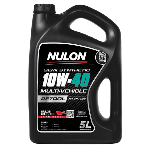 Nulon Semi Synthetic 10W-40 Multi-Vehicle Engine Oil 5L Petrol & Diesel