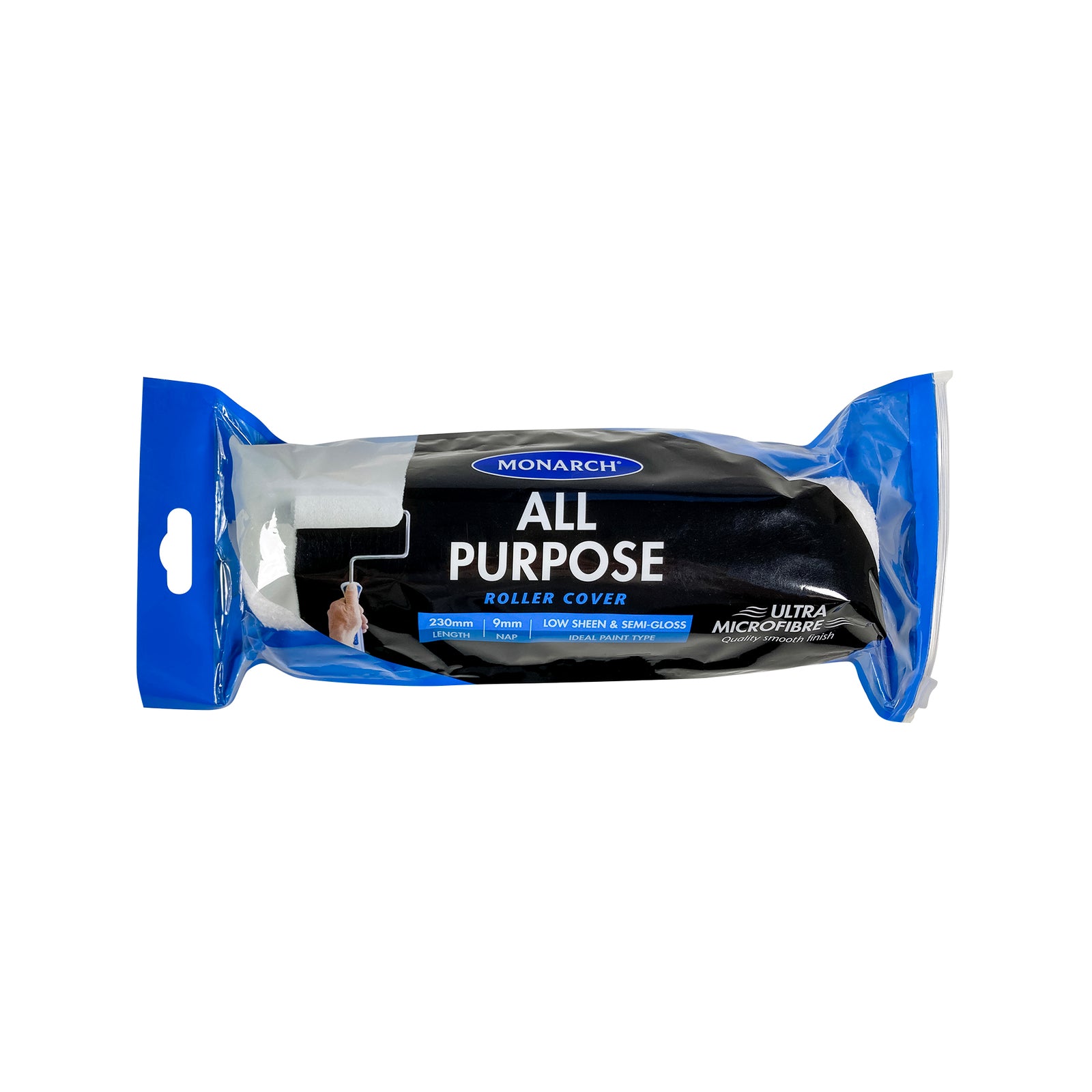 Monarch 230mm All Purpose Ultra Microfibre Roller Cover 9mm Nap