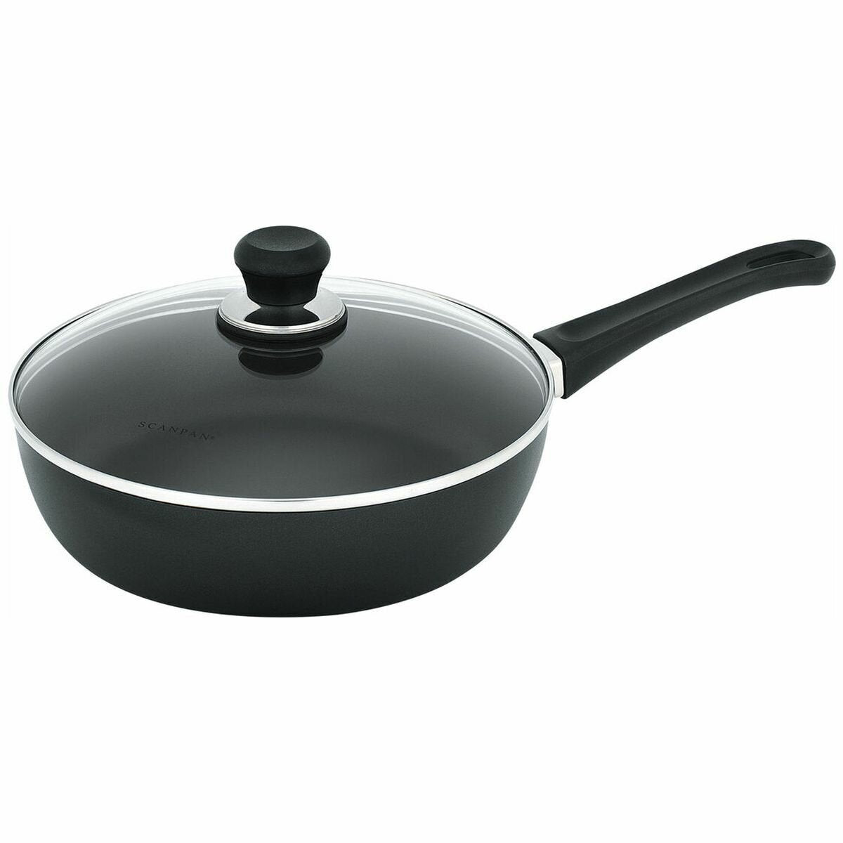 Scanpan Classic 28cm 3L Saute Pan - Non-Stick, Tempered Glass Lid, Oven Safe to 260°C - 17228