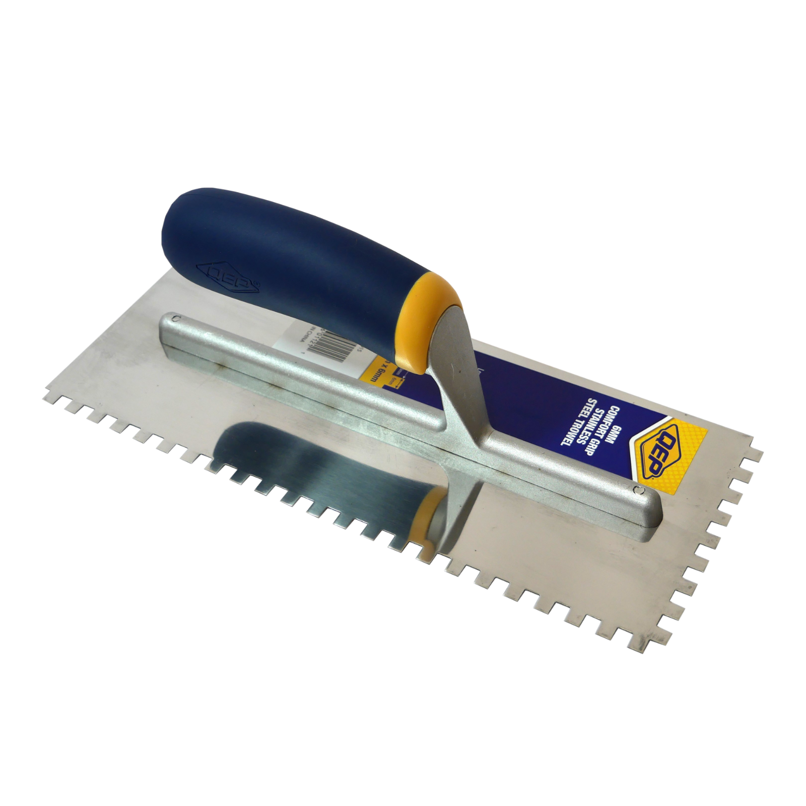 QEP 6mm Square Notch Stainless Steel Tiling Trowel 280 x 115mm