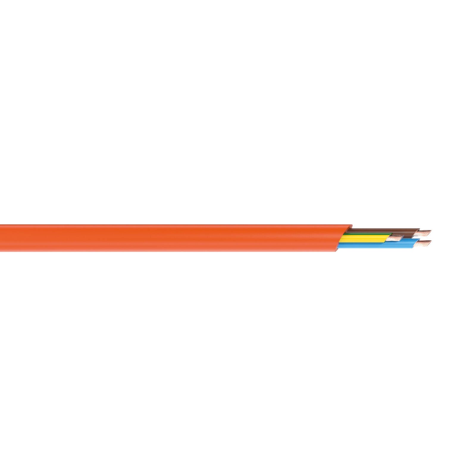 DETA 5m 1.5mm² 3-Core Cable Orange Copper PVC