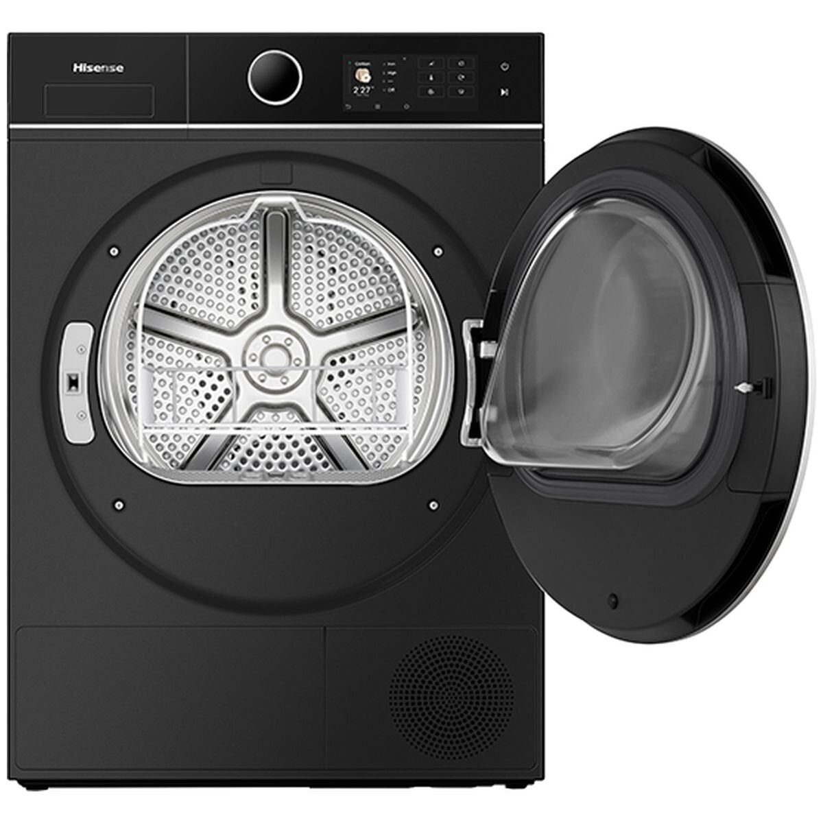 Hisense Series 8I 10kg Heat Pump Dryer - Charcoal Black, 10 Star Energy Rating, TFT Display - HDF8I10HB