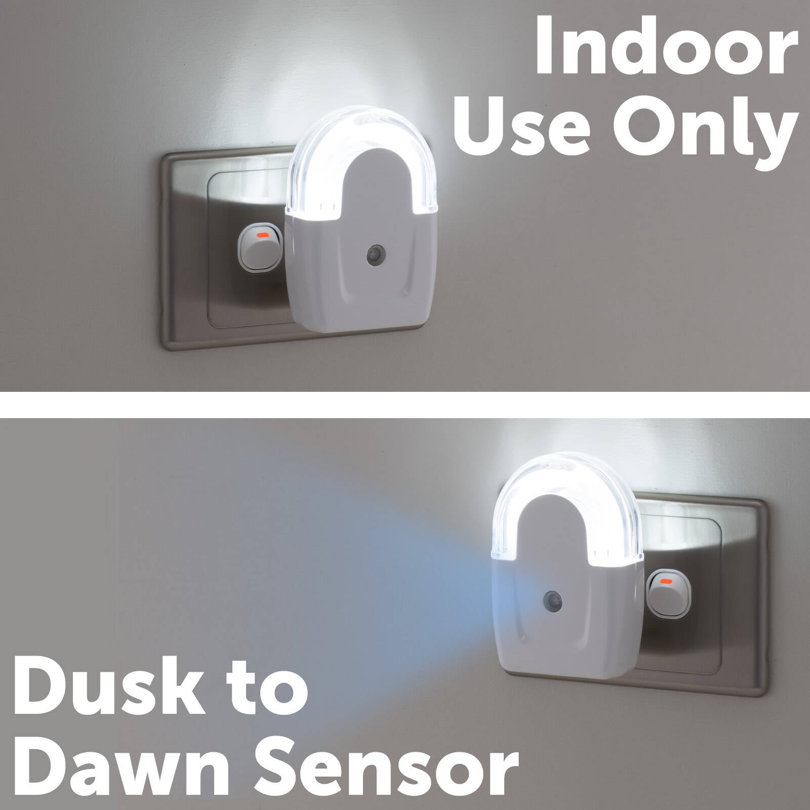 Arlec NL0040 240V N Shaped Auto Sensor LED Night Light - White