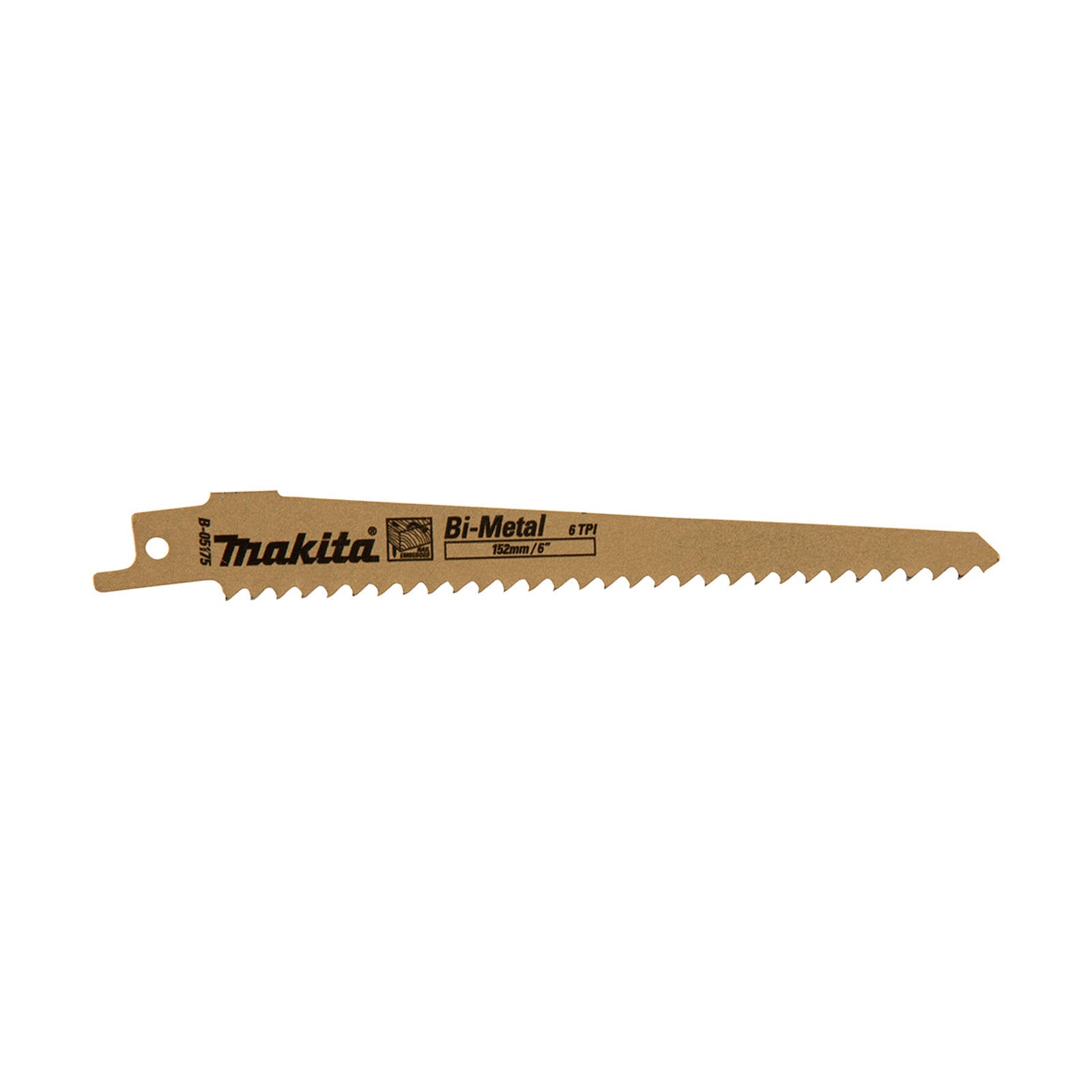 Makita Bi-Metal Reciprocating Blade 6 TPI - 5 Pack