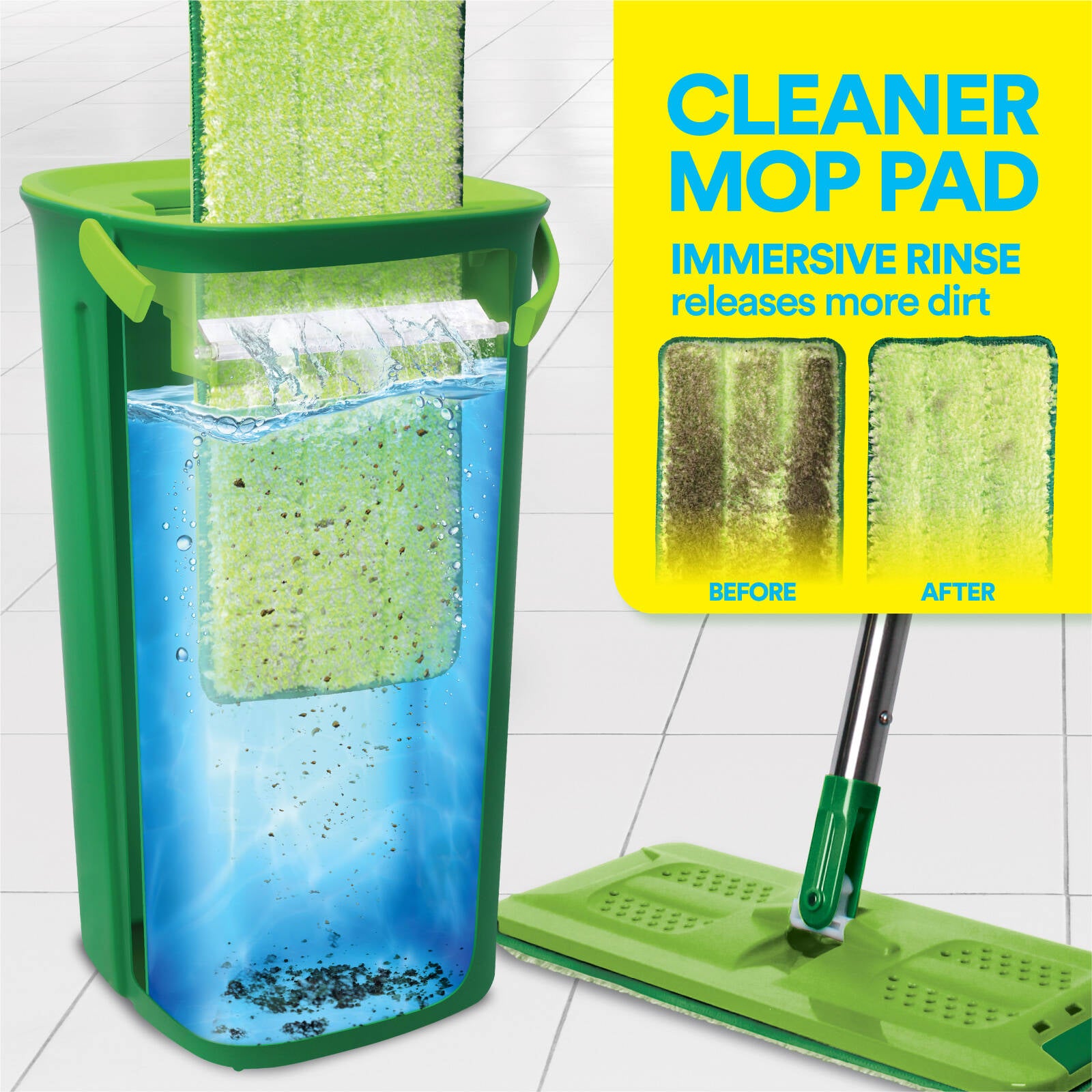 Sabco Rinse N' Wring Gen 2 Microfibre Mop Set, with Bonus Refill