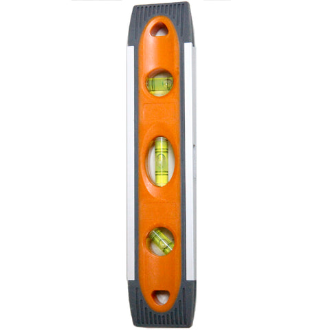 Craftright 230mm Magnetic Torpedo Level, Aluminium, Spirit Level for Plumb and Level